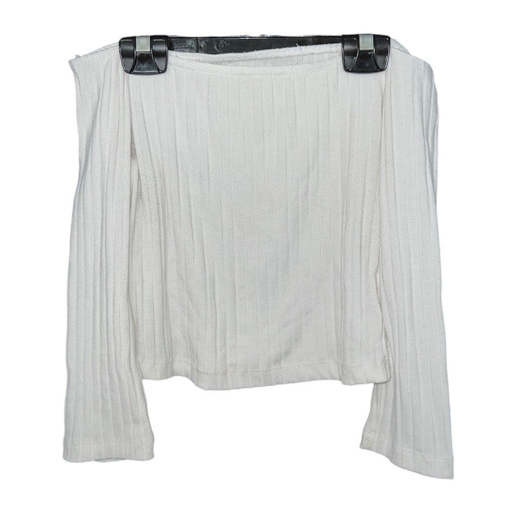 Ribbed Off The Shoulder Top